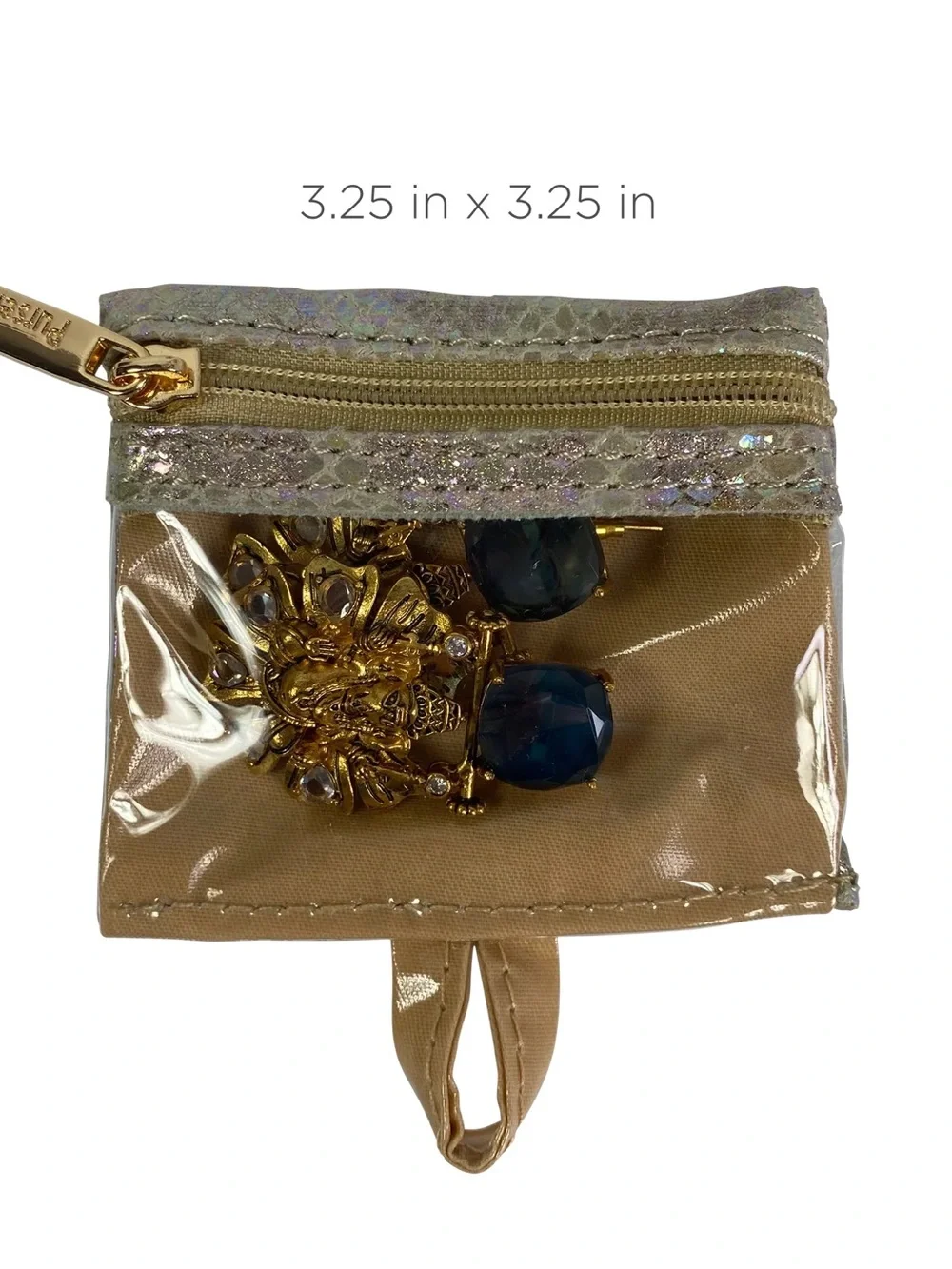 PurseN The Tiara Weekender Small Jewelry Case in Glimmer Leopard
